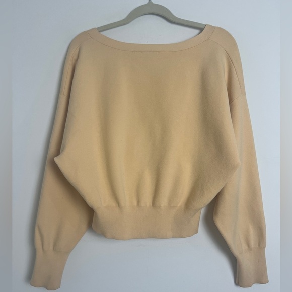 A.L.C. Peters II Apricot Long Dolman Sleeve Cardigan Sweater Size Large - Picture 5 of 15